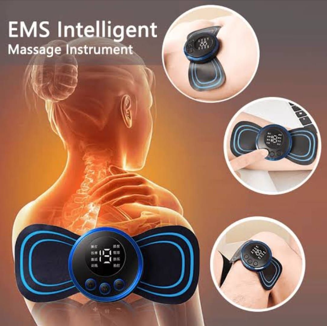 Mini Body Massager Pulse Neck Pain Relief Ems Butterfly Body Massager Men & Women