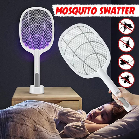 Rechargeable Electric Mosquito Killer Racket 2 In 1