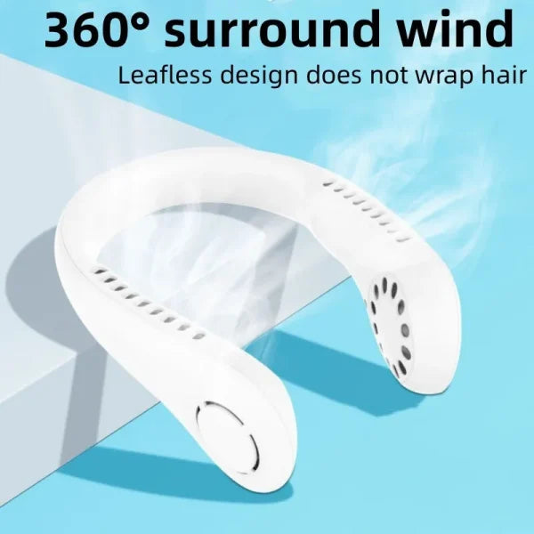 Neck Portable Hanging Rechargeable Air Cooler Fan [FREE DELIVERY]