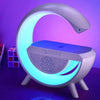 G Shaped LED Lamp - Bluetooth Speaker Wireless Charger Atmosphere Lamp