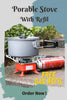 Portable Camping Stainless Steel Stove with Free Gas Can [FREE DELIVERY]