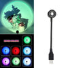 USB Sunset Lamp Projector - Multi Color with Remote