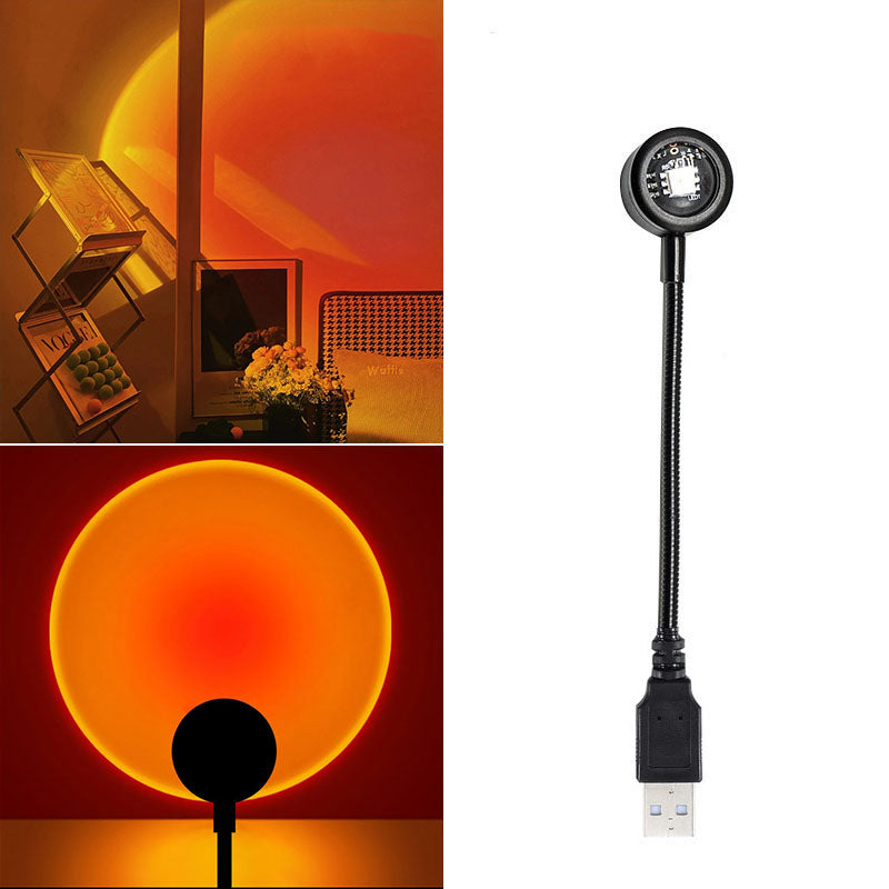 USB Sunset Lamp Projector - Multi Color with Remote