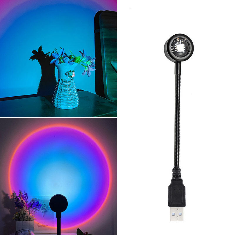 USB Sunset Lamp Projector - Multi Color with Remote