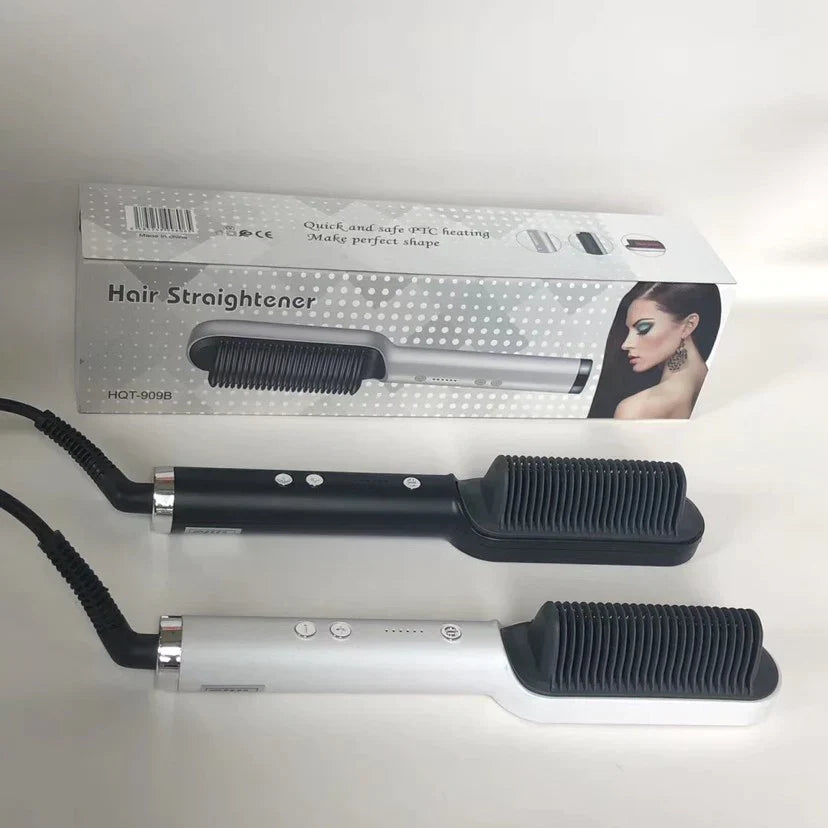 Hqt-909 Hair Straightener Ceramic Heated Hair Brush