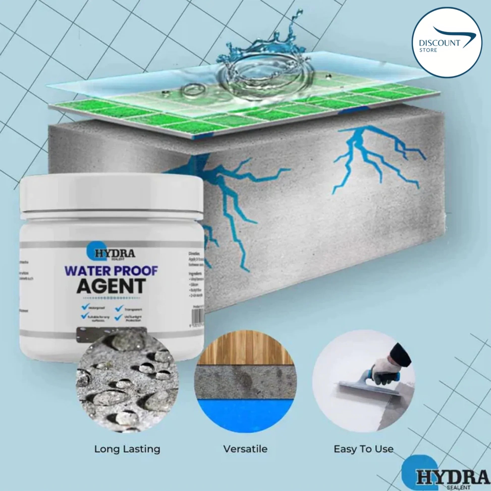 Hydra Waterproof Agent - Insulating Sealant Coating Agent with Brush