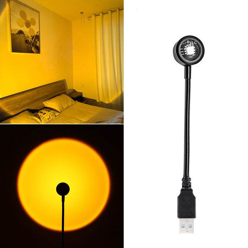 USB Sunset Lamp Projector - Multi Color with Remote