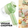 4 in 1 Vegetable Cutter Handheld Electric Vegetables Slicer Set