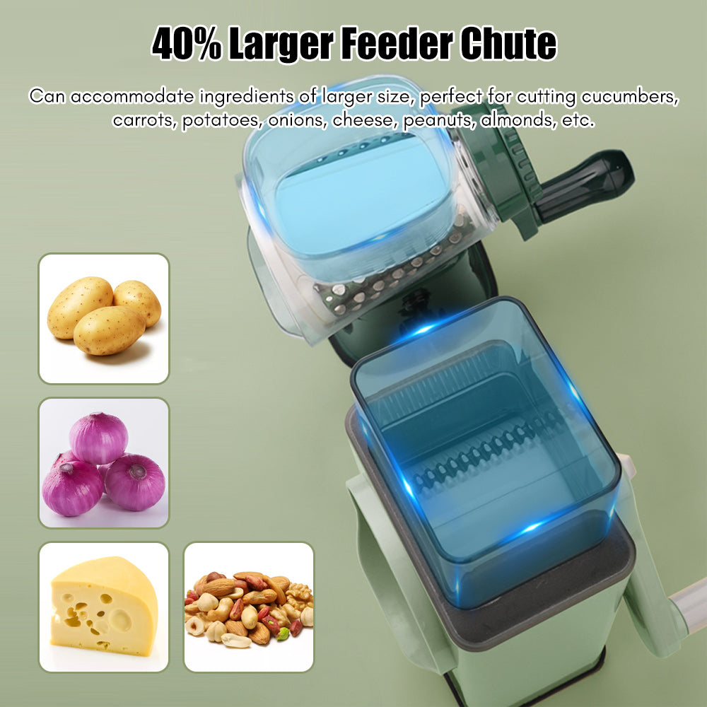 Multifunctional Storm Vegetable Cutter Manual Rotary Cheese Grater Shredder